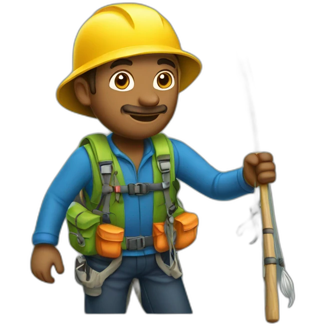 fisherman climber emoji