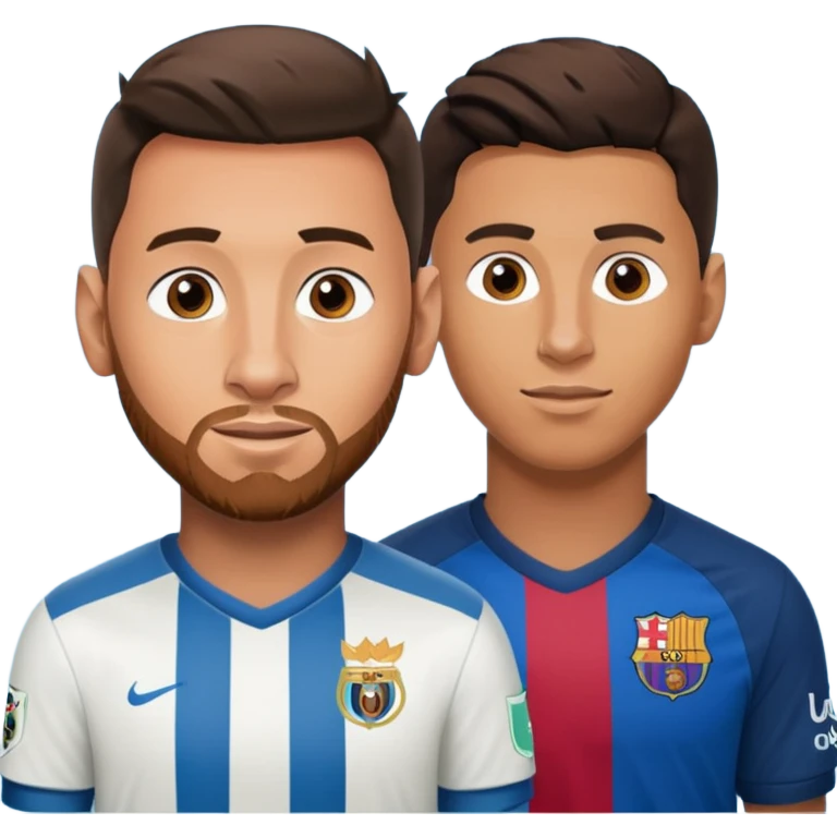 Messi  con Ronaldo  emoji