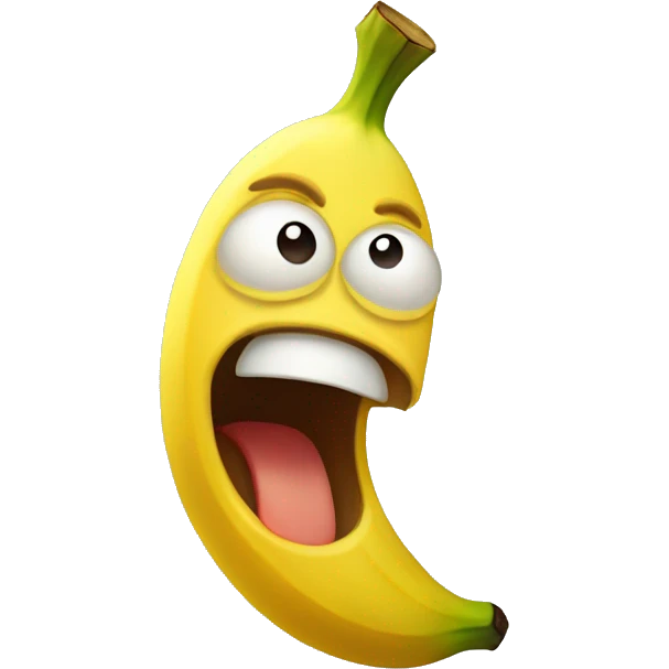 Angry banana ￼ emoji