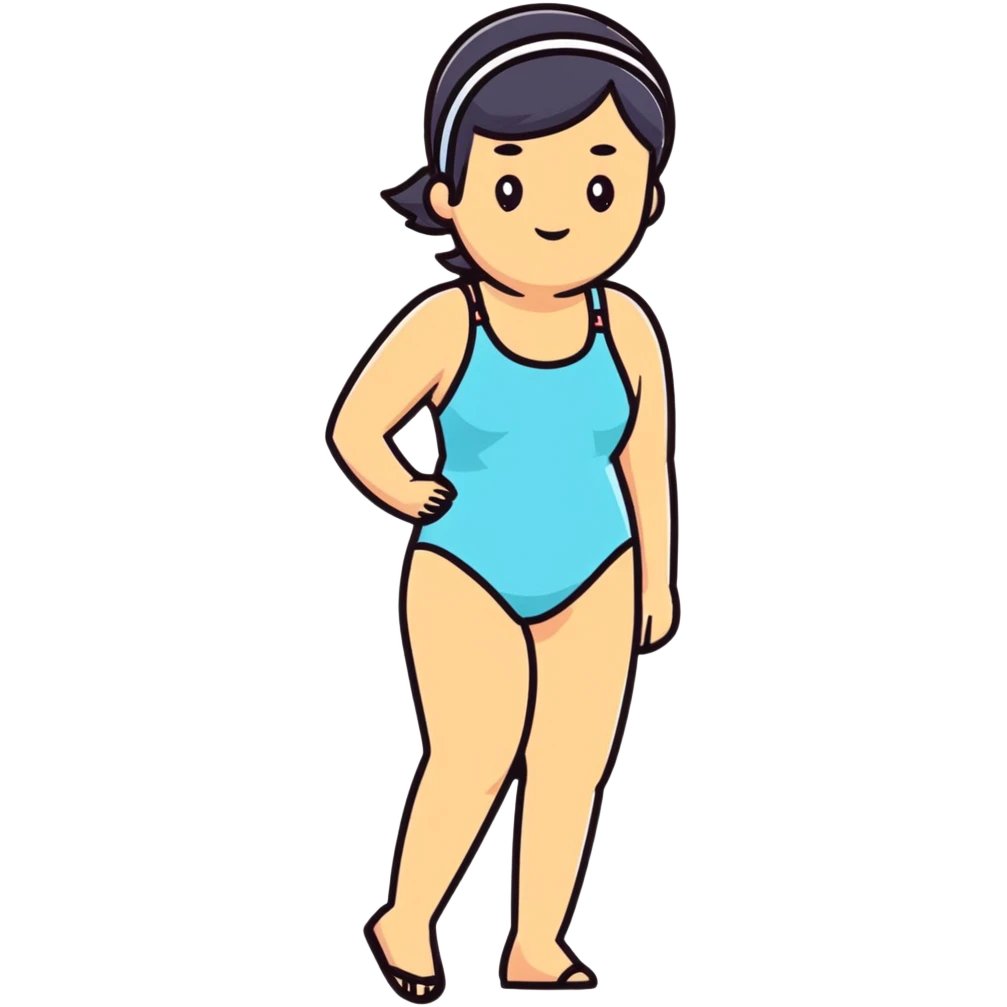woman in swimsuit enjoying summer emoji