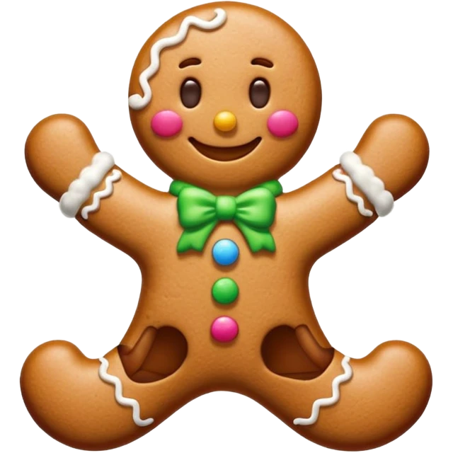 Christmas gingerbread emoji