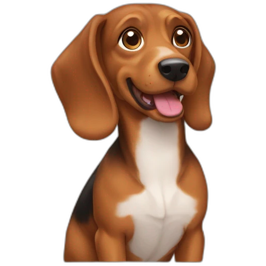 Teckel dog emoji