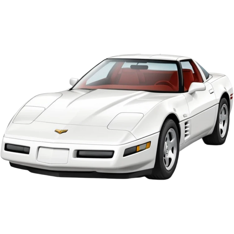 1989 Chevrolet Corvette Coupe white emoji