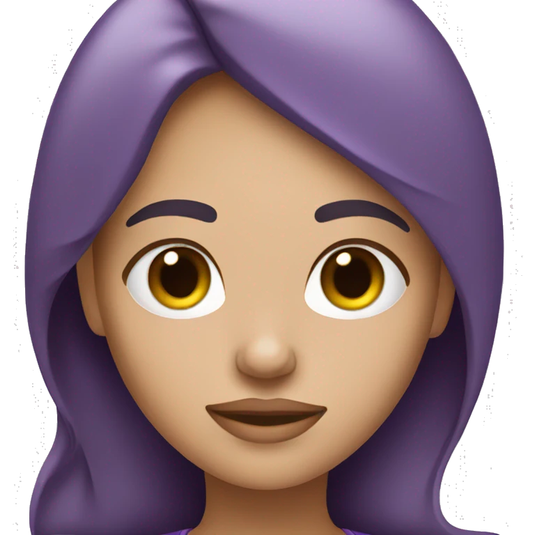 girl sleeping in purple tones emoji