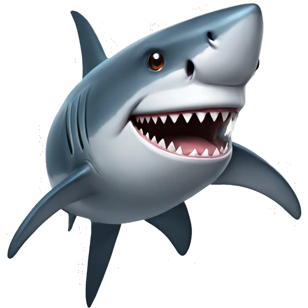shark with tophath emoji