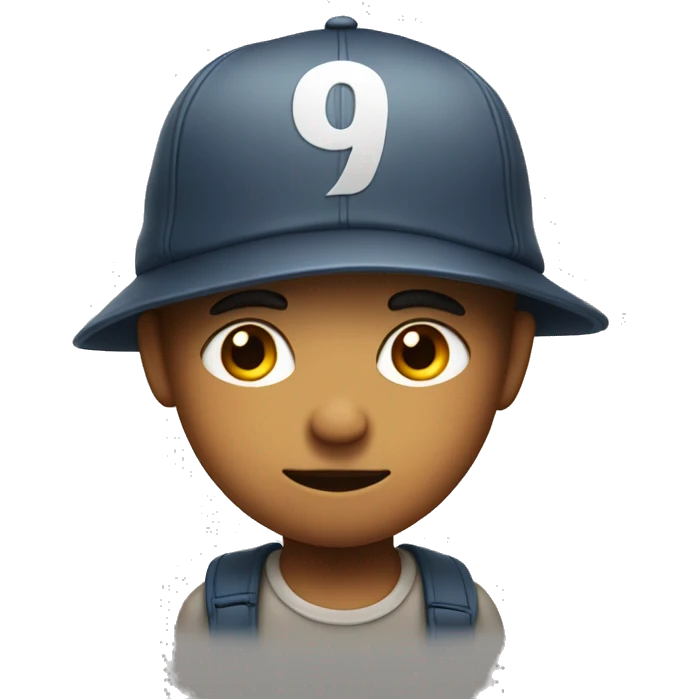 a kid with a shifty look and a cap, from the south of France emoji