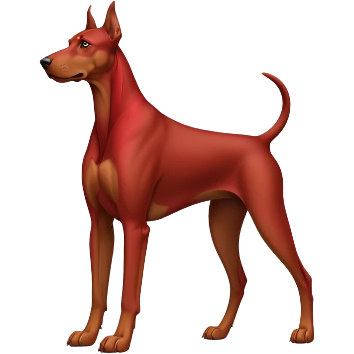 Red doberman emoji