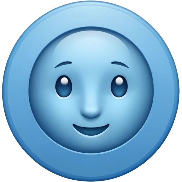Blue tick with round circle  emoji