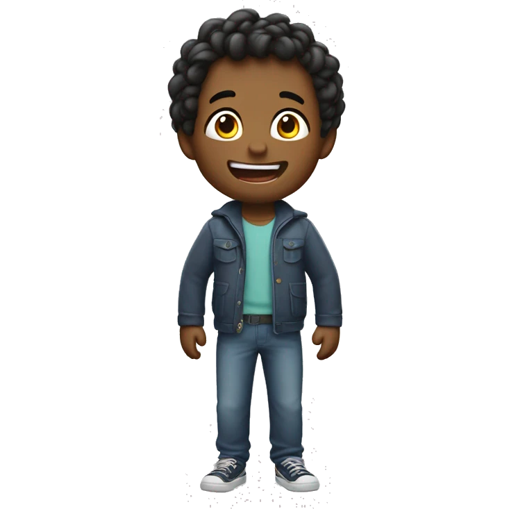 The boy is very excited about the release of IOS 18 emoji