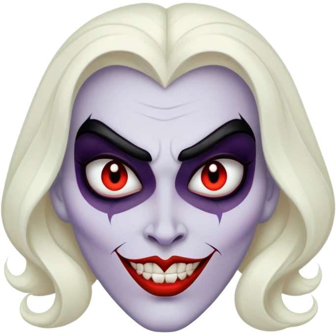 Evil Disney villain face emoji
