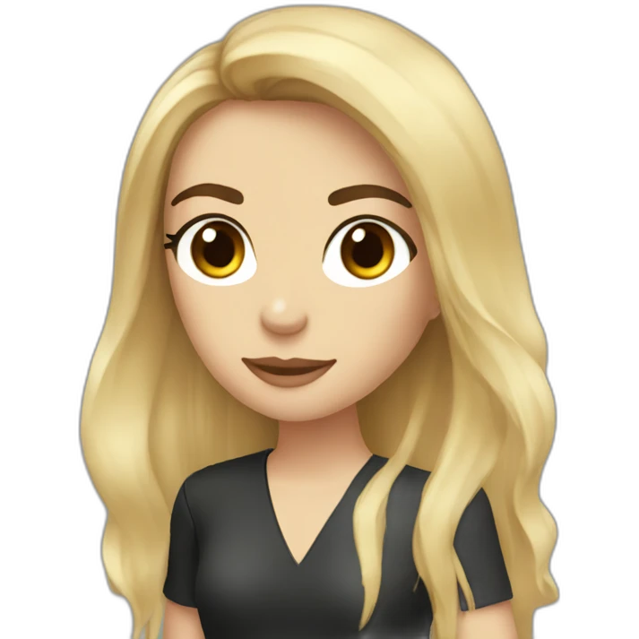 fernando alonso in woman version with black and long hair emoji