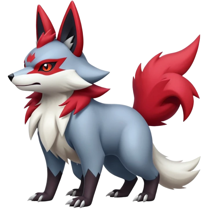 Zangoose-Zorua-Zoroark-hybrid (full body) emoji