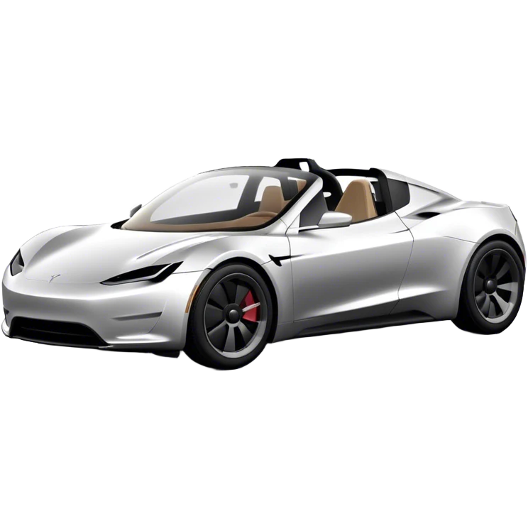 Tesla Roadster - Tesla (Model Year: 2020) (Iconic colour: Silver) emoji