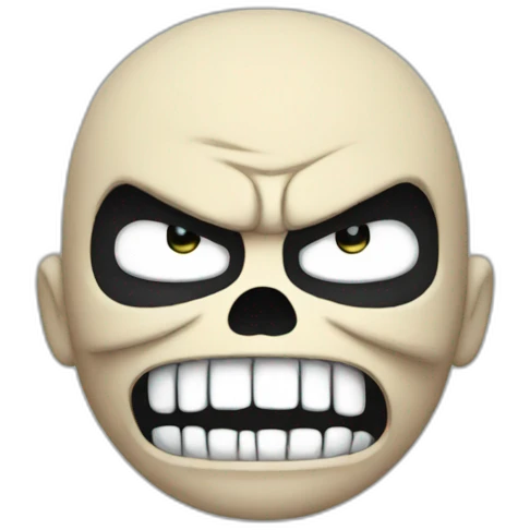 Angry sans emoji