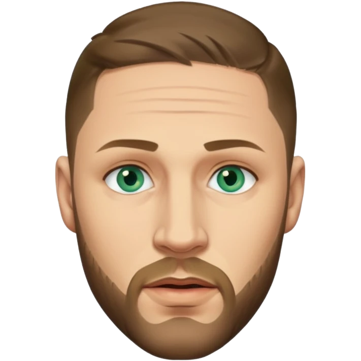 Tom Hardy with blue-green eyes emoji