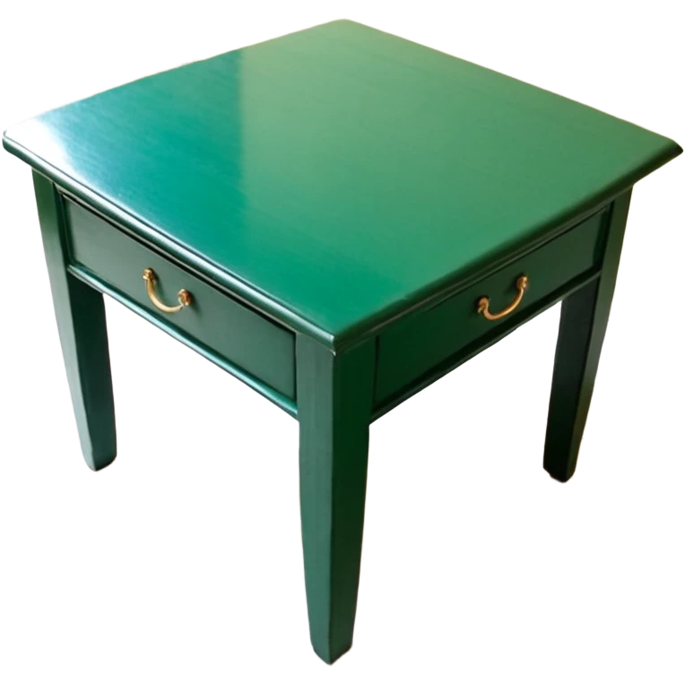 Стол письменный с зеленым сукном, дерево, резьба, лак, ткань, Российская империя вид сверху emoji