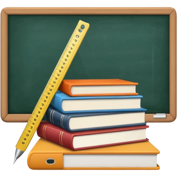 math teacher paraphenalia no apples add books emoji