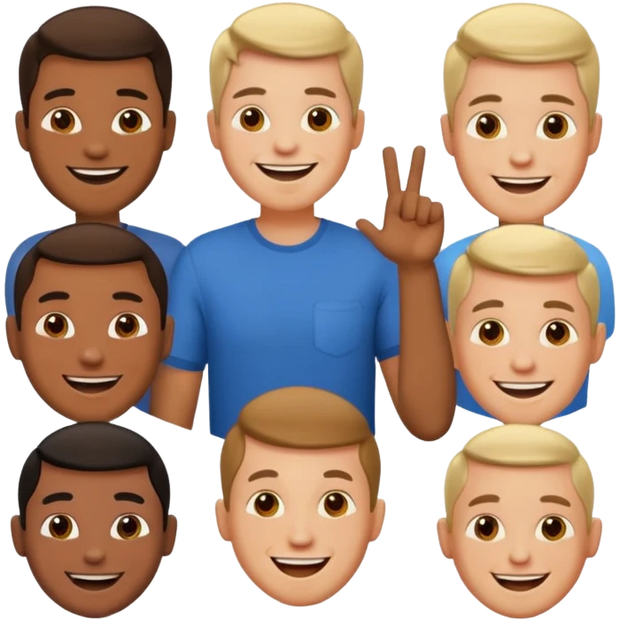 men saying something emoji