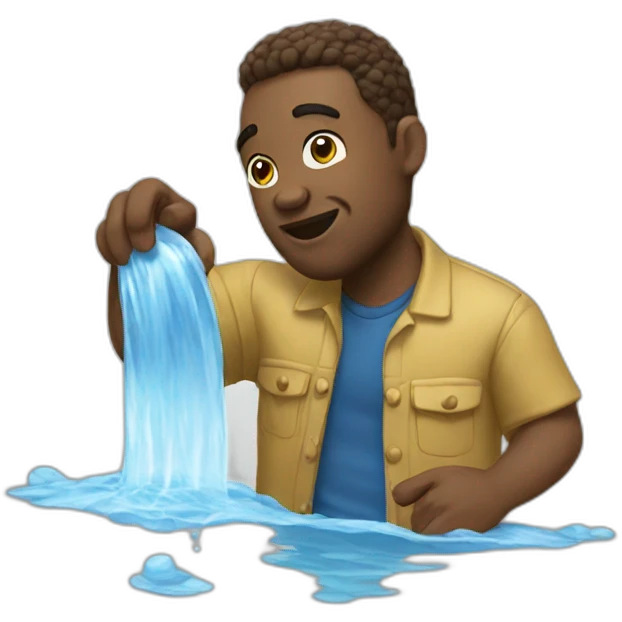 Be water my friend emoji