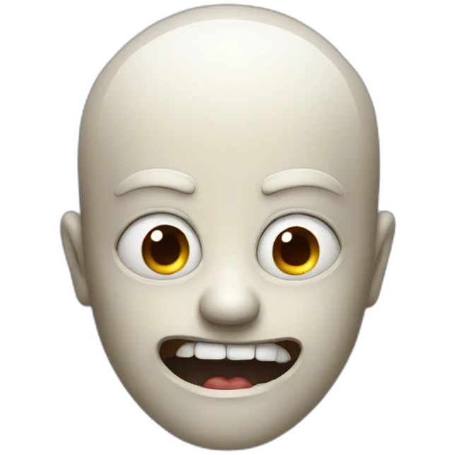 Horror face emoji