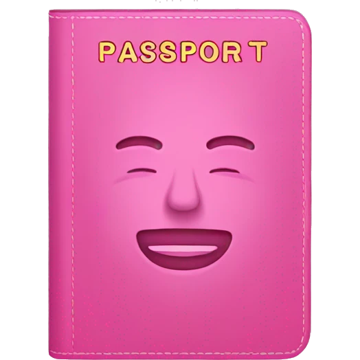 Pink passport emoji