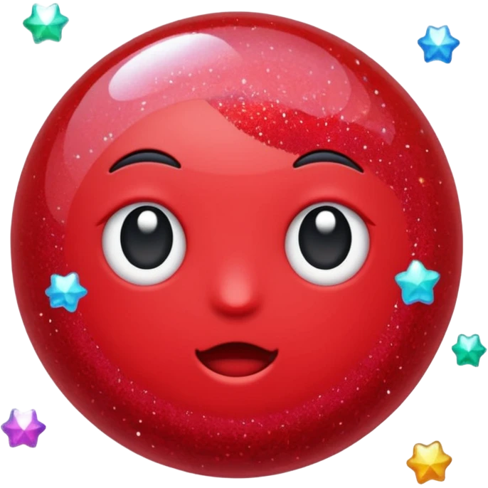 red glitter cyberpunk light emoji