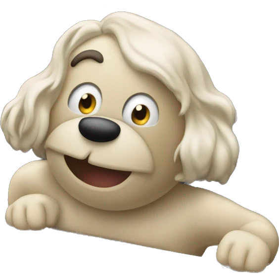An open laptop and a text inside saying “movie time” emoji