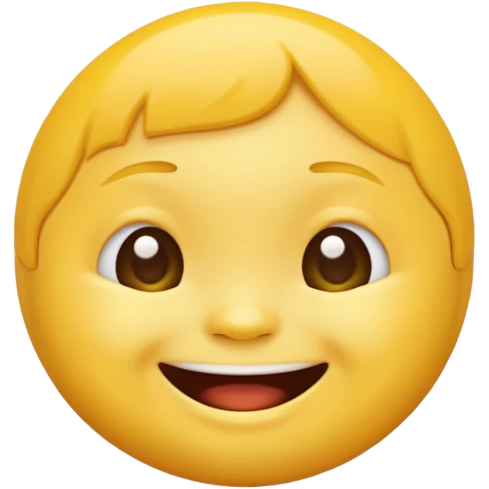 down syndrome smile emoji yellow emoji