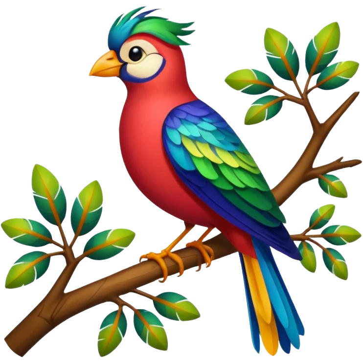 liverpool bird on the branch of tree emoji