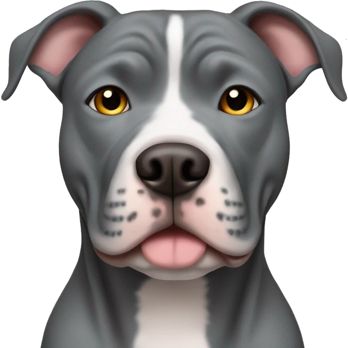grey pitbull  emoji