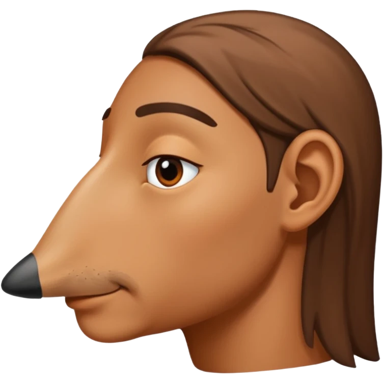 nose from side emoji