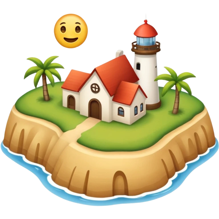 Mach mir einen einfachen Emoji von der Insel Sylt, wie wenn man sie von oben sehen würde auf einer Landkarte  emoji