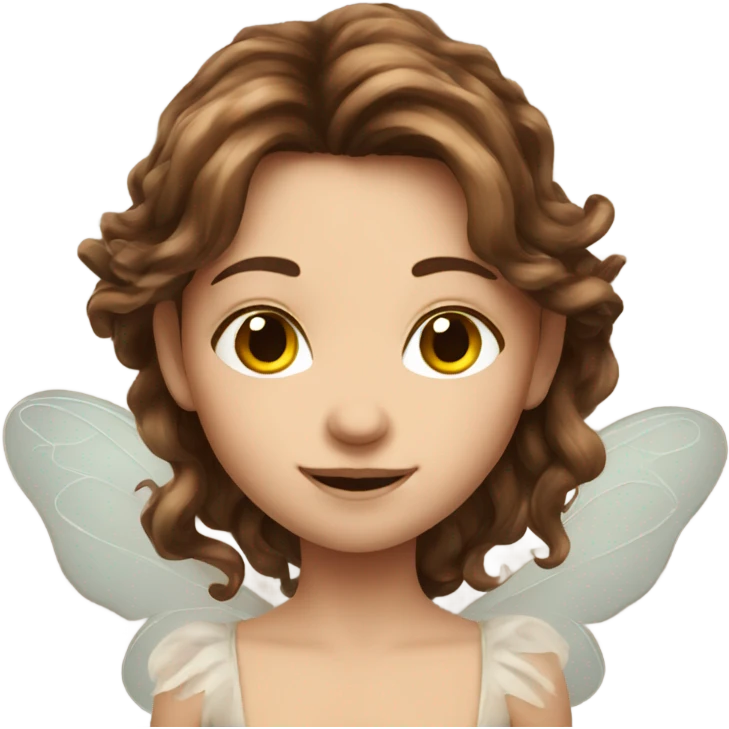 brown hair fairy  emoji