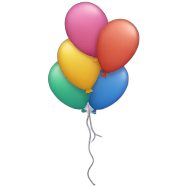 balloons with thread emoji
