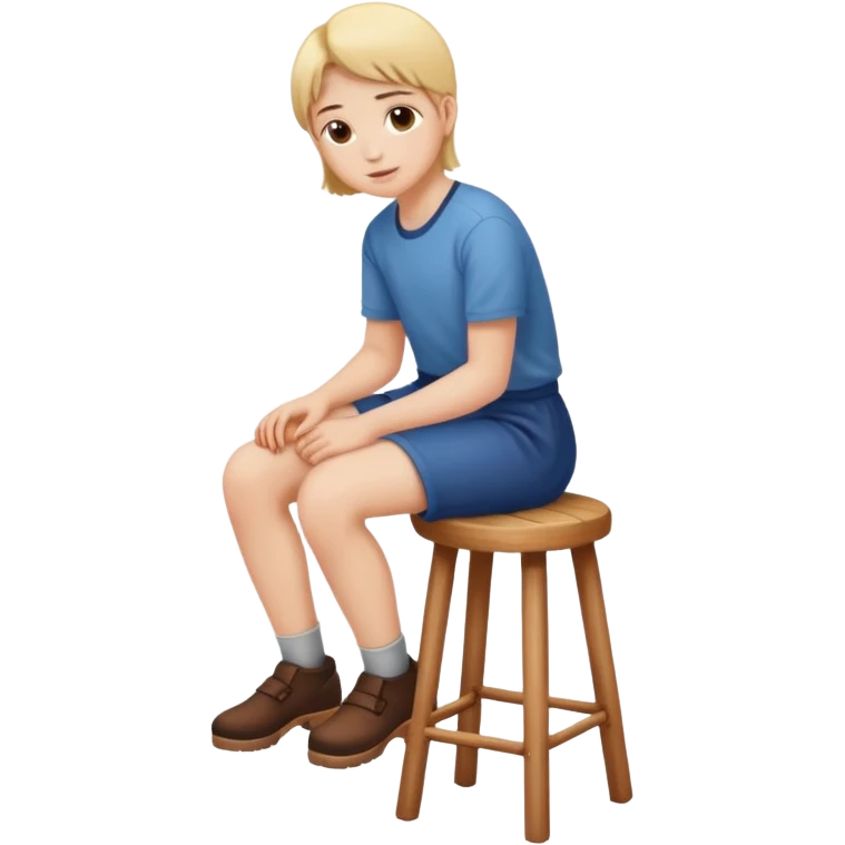 a person sitting on stool emoji