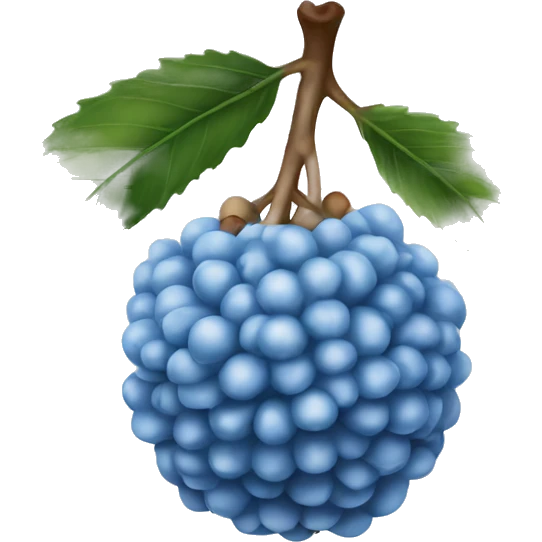 Blue Lychee Fruit emoji