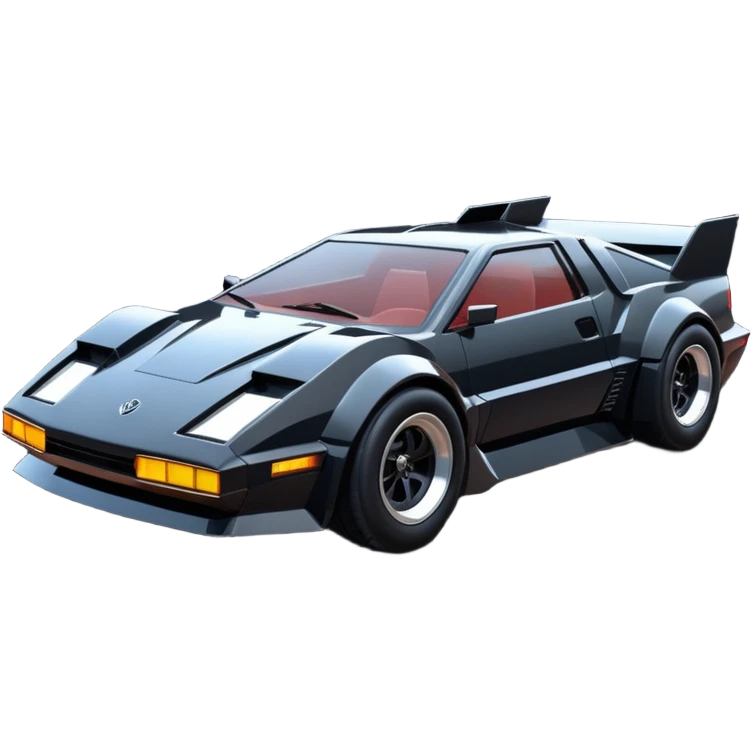  the animated series Venom’s aerodynamic opulent dark  futuristic concept loosely based on Toyota 1986 AE86 (flat long straight faceted mechanical body) lightweight stealthy street hot rod  emoji