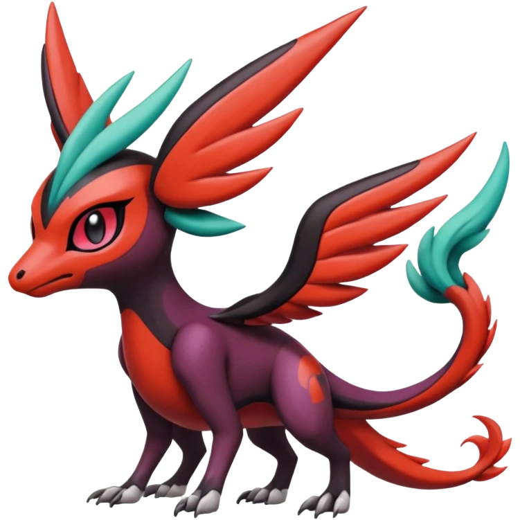 Meloetta-Yveltal-Nargacuga-Noivern-Pokémon-Fakémon-creature emoji