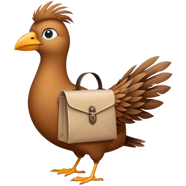 bird with mail bag  emoji