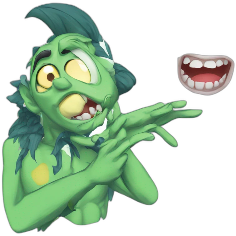 yellow-eyed open-mouthed solo emoji