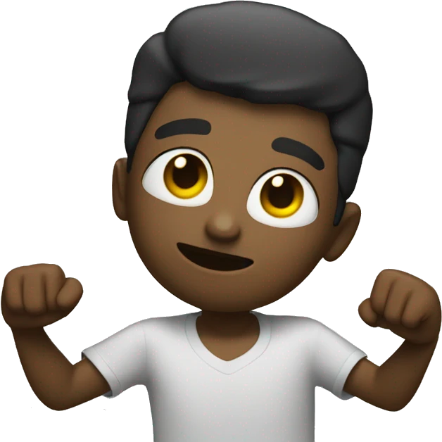 Un personnage qui dab emoji