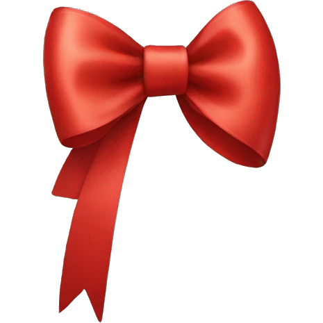 Red bow emoji
