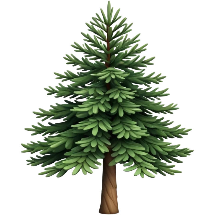 generate realistic detailed pine tree in 3d style emoji