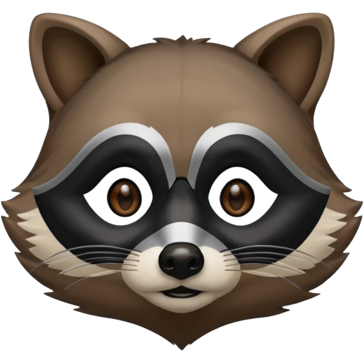 A face of a raccoon emoji