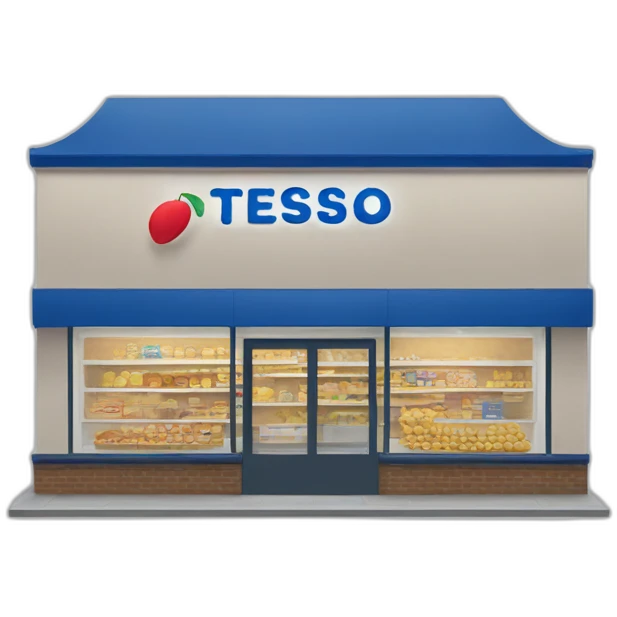 Tesco storefront emoji