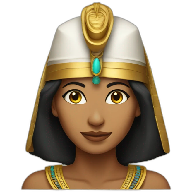 egyptian woman in cat hat emoji