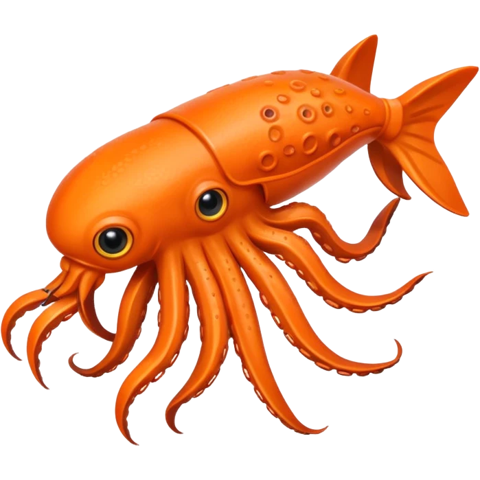 small squid fake bait fishing emoji