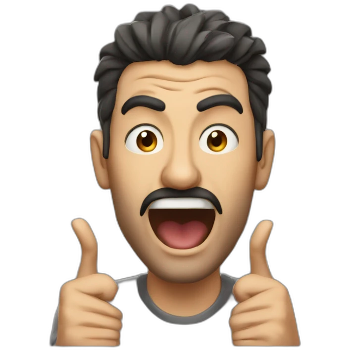 turkish guy raging while playing pc games emoji