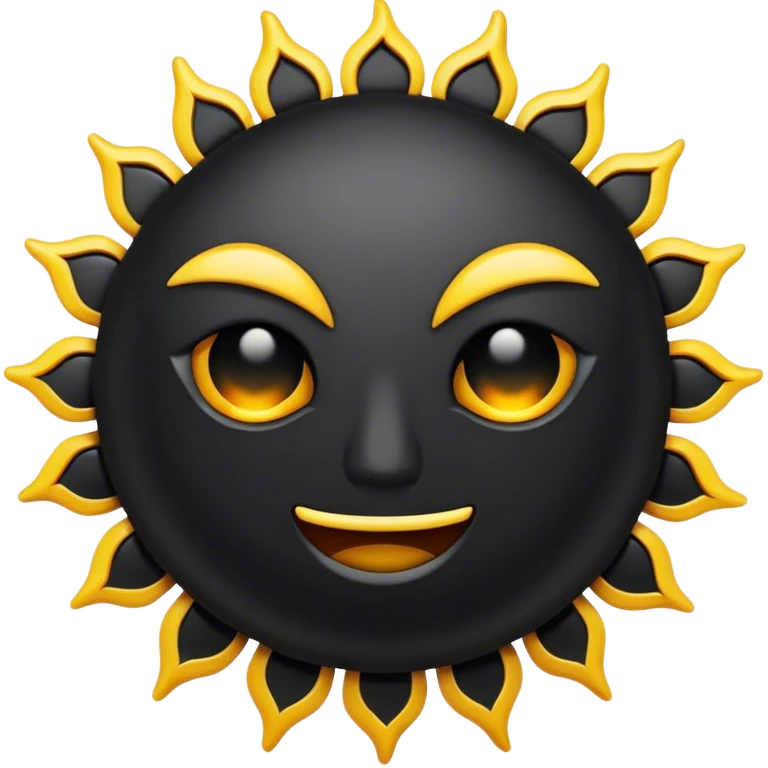black sun emoji