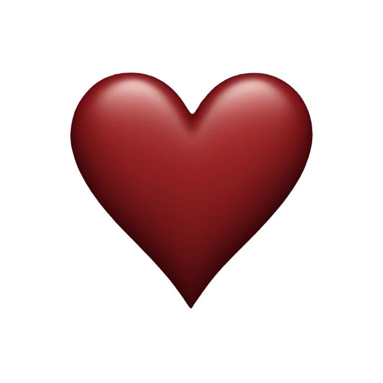 dark red heart emoji
